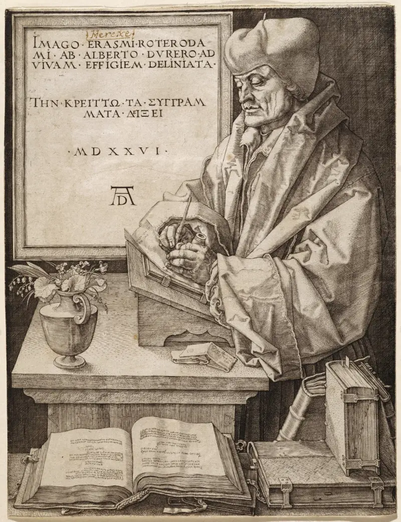 Erasmus of Rotterdam av Albrecht Dürer
