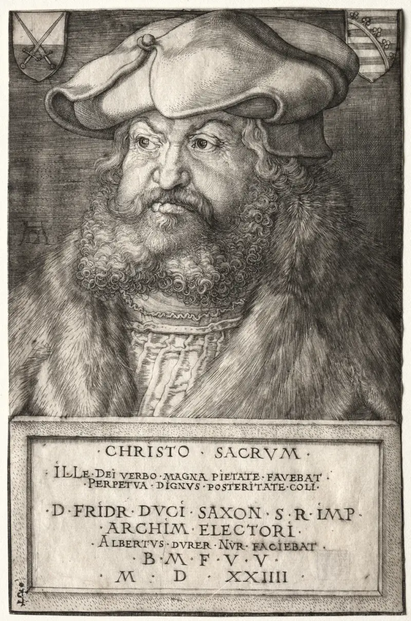 Frederick the Wise, Elector of Saxony av Albrecht Dürer