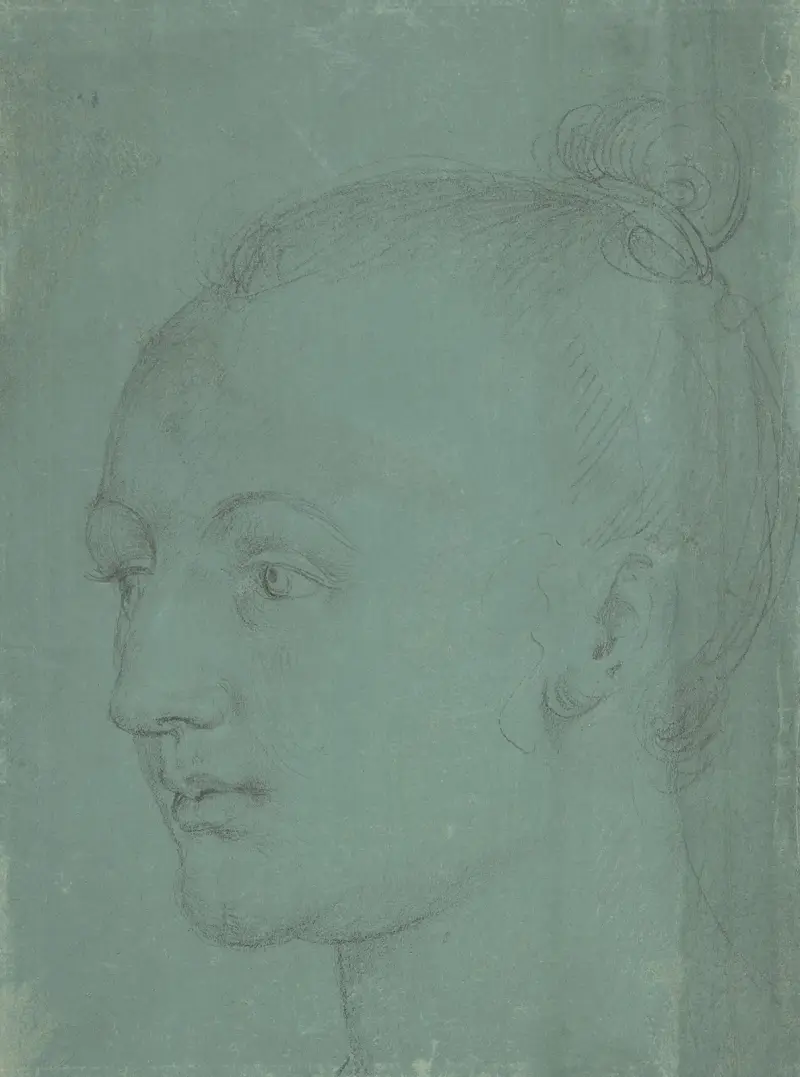 Head of a Young Woman av Albrecht Dürer