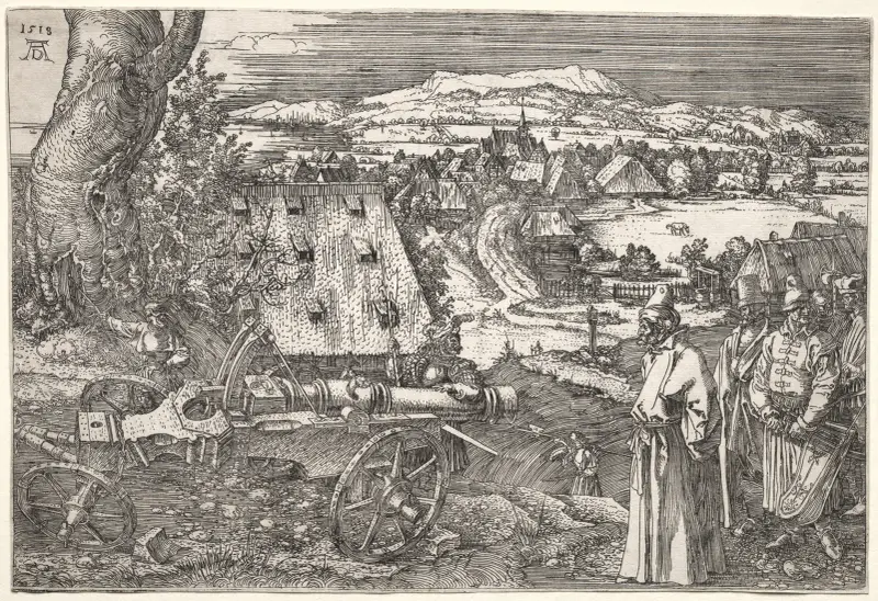 Landscape with the Cannon av Albrecht Dürer