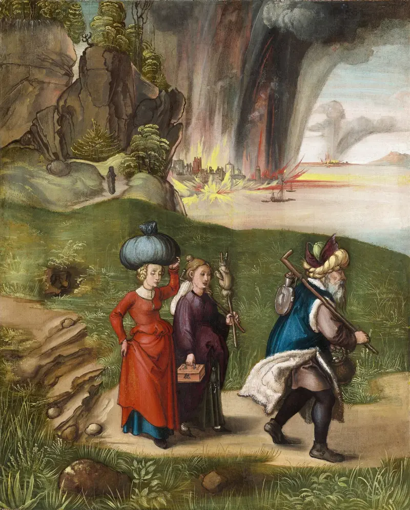 Lot and His Daughters av Albrecht Dürer