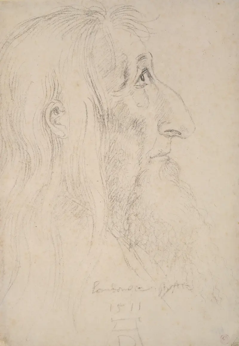 Porträtstudie des Matthäus Landauer av Albrecht Dürer