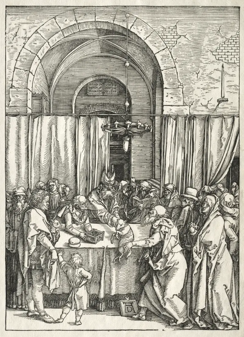 Rejection of Joachim’s Sacrifice av Albrecht Dürer