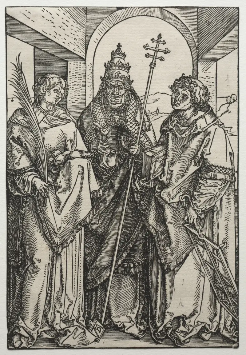 Saints Stephen, Sixtus and Laurence (c. 1504–5) av Albrecht Dürer