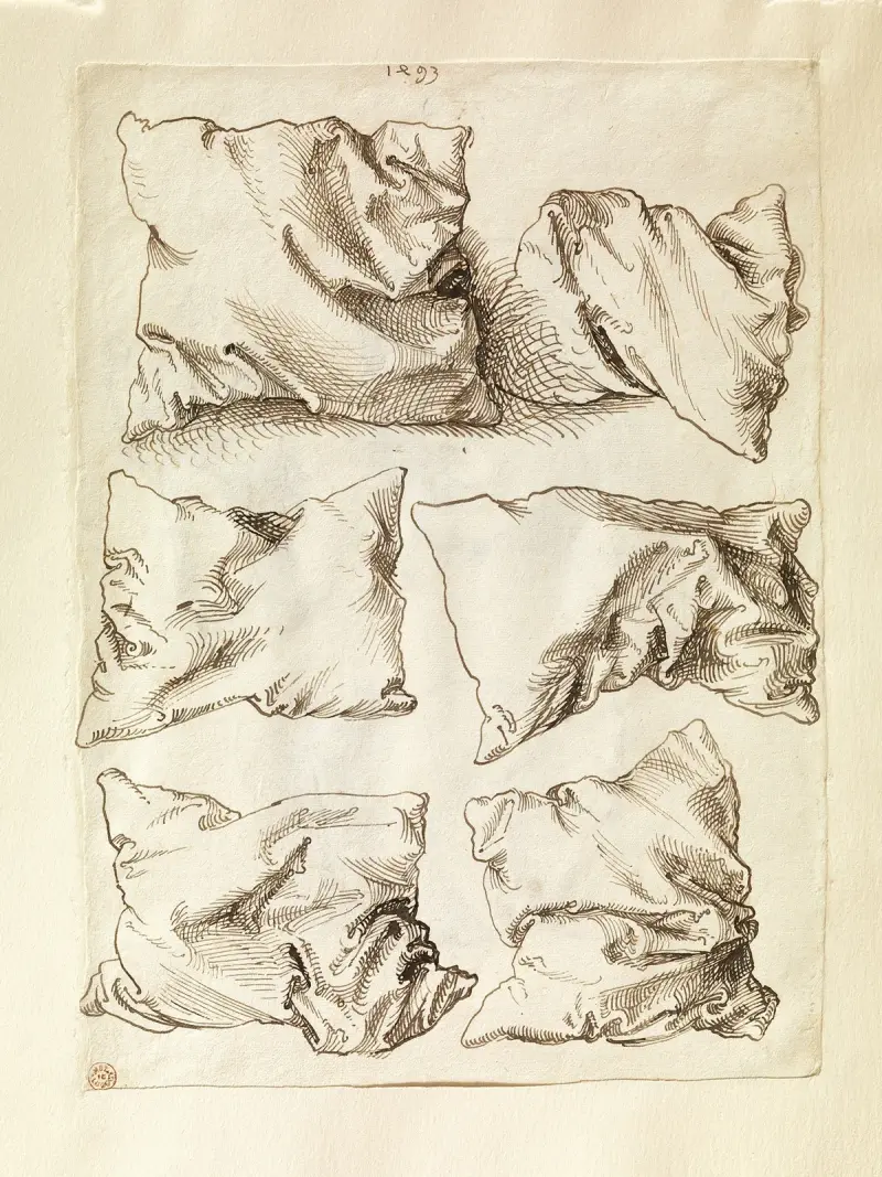 Six Studies of Pillows av Albrecht Dürer