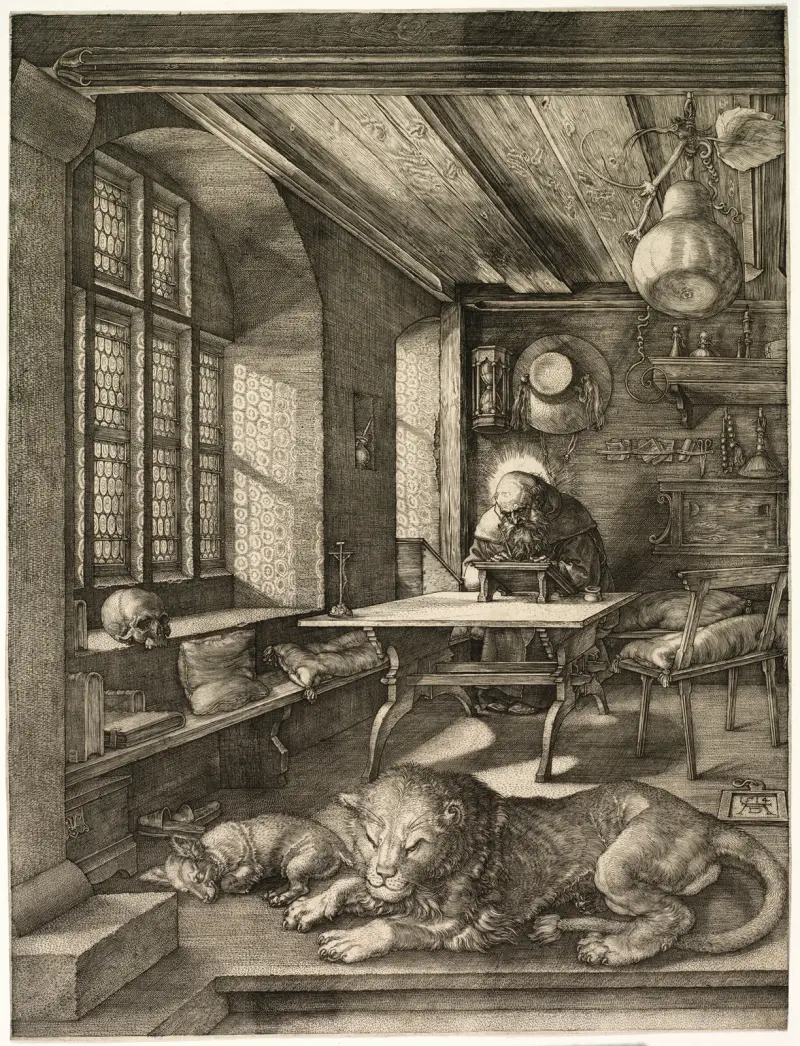 Svatý Jeroným ve své pracovně, 1514 – č. 2, Albrecht Dürer