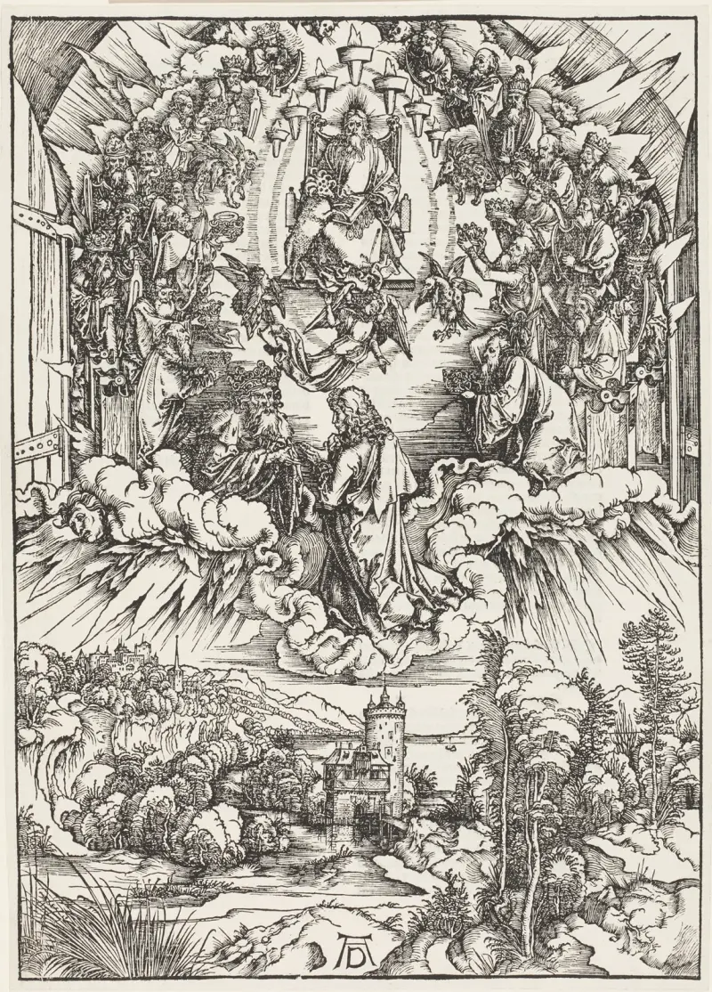 St. John before God and the Elders av Albrecht Dürer