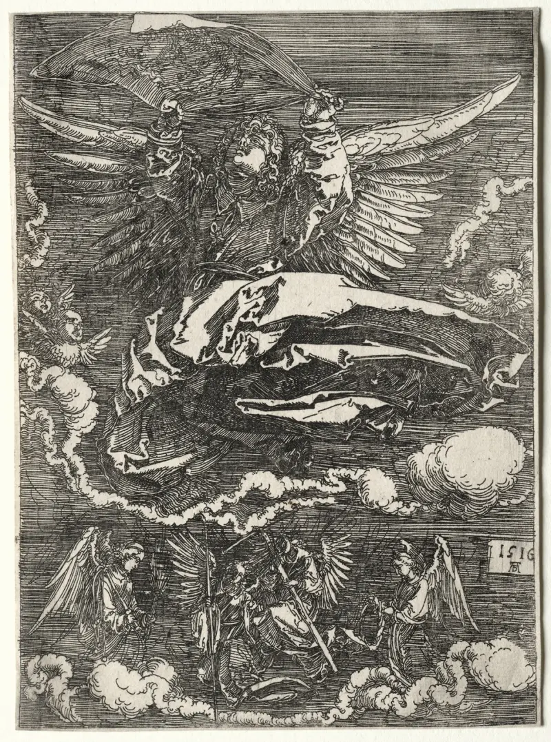 The Angel with the Sudarium av Albrecht Dürer