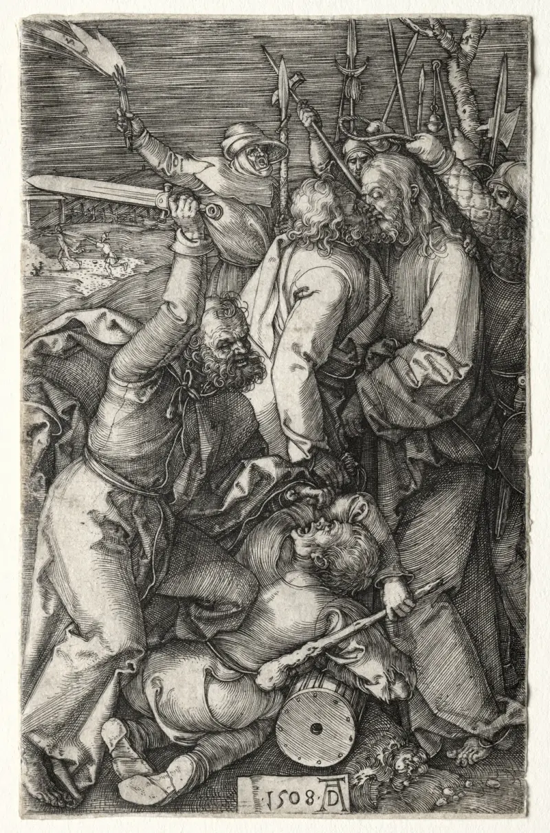 The Betrayal of Christ by Judas av Albrecht Dürer