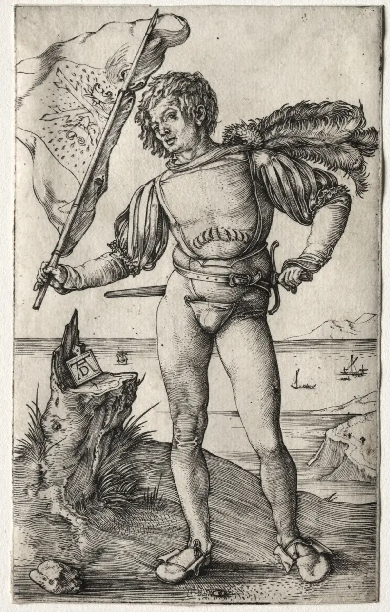 The Burgundian Standard Bearer av Albrecht Dürer
