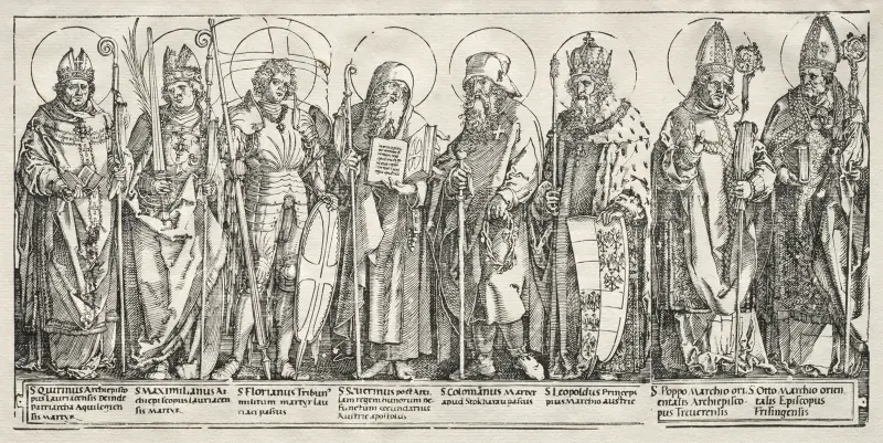 Österrikes åtta helgon av Albrecht Dürer