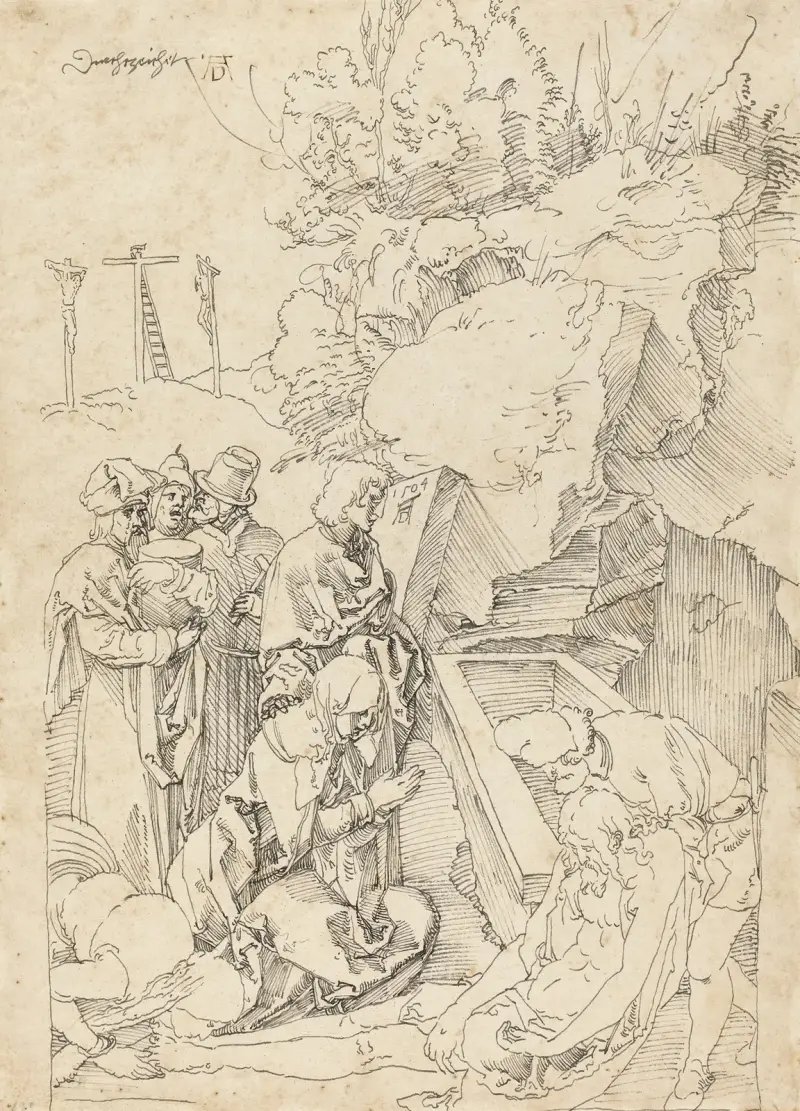Grablegung, 1504 von Albrecht Dürer