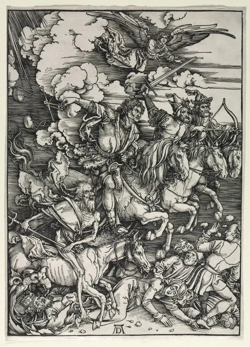 The Four Horsemen, from The Apocalypse av Albrecht Dürer