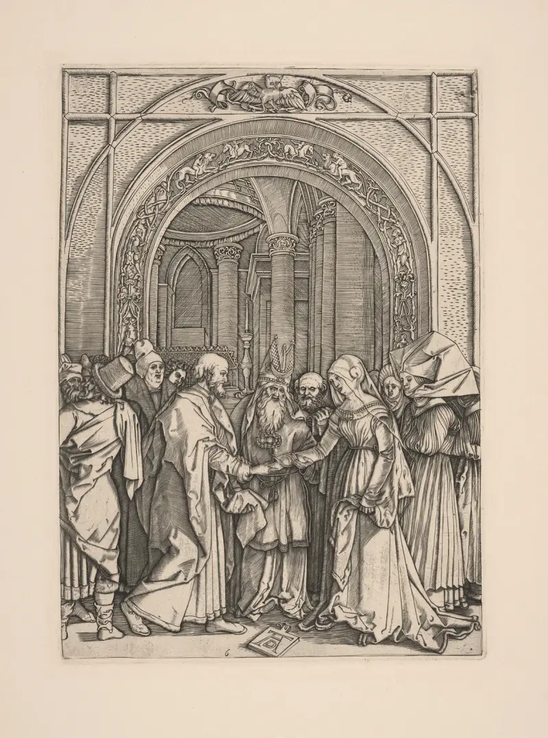 The Marriage of the Virgin av Albrecht Dürer