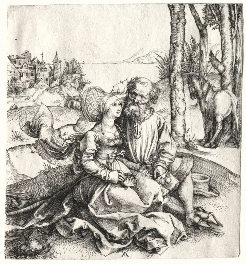 The Offer of Love (or The Ill-Assorted Couple) av Albrecht Dürer