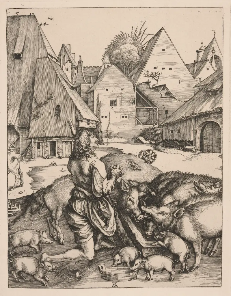 Marnotratný syn – Nr. 1, Albrecht Dürer