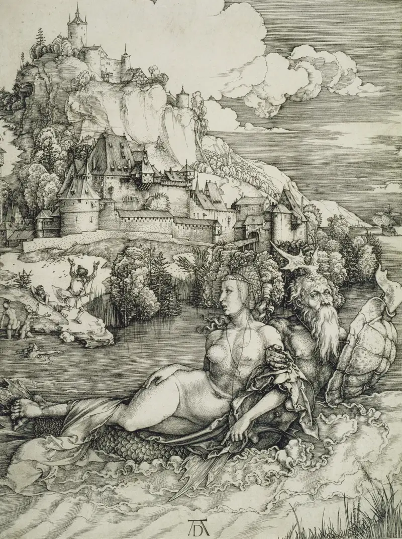The Sea Monster, 1498 av Albrecht Dürer