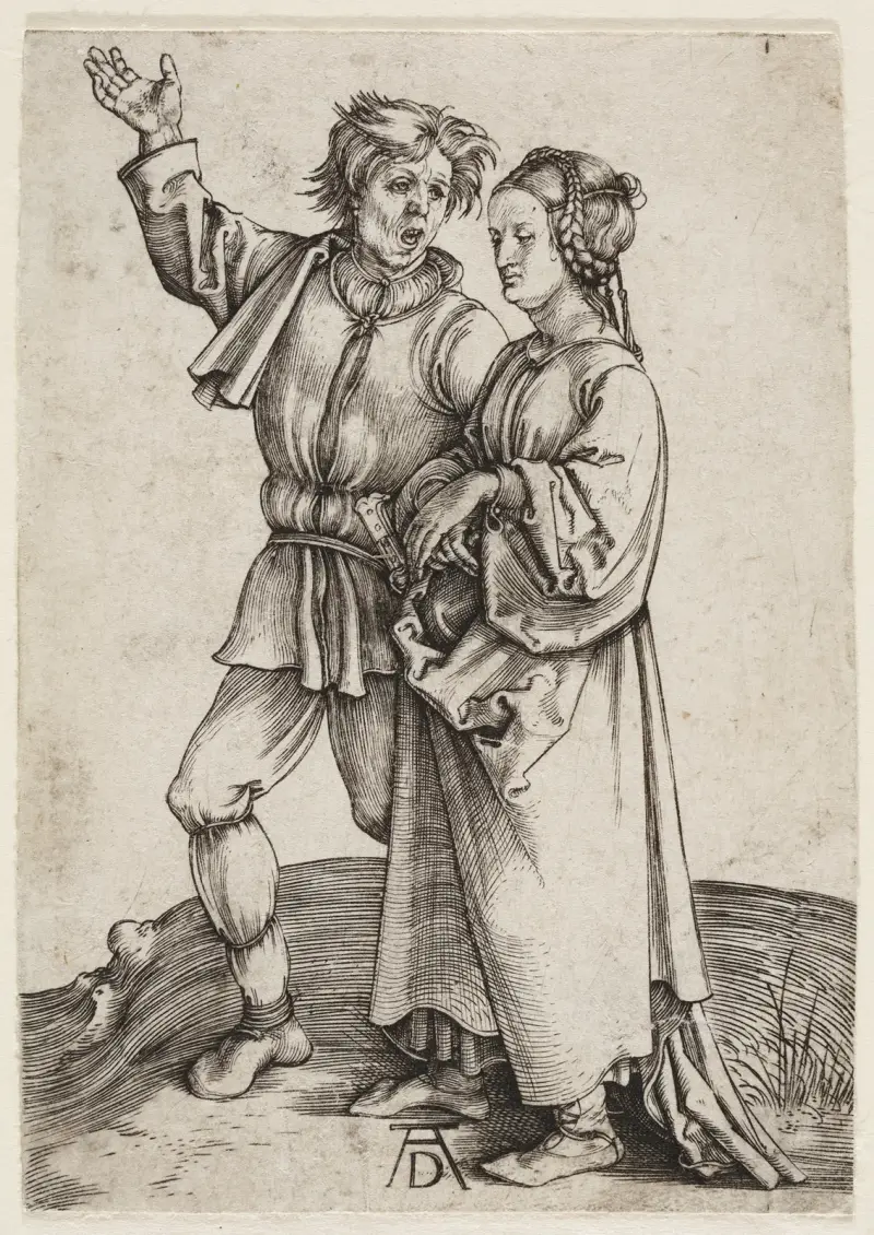 The Young Peasant and His Wife av Albrecht Dürer