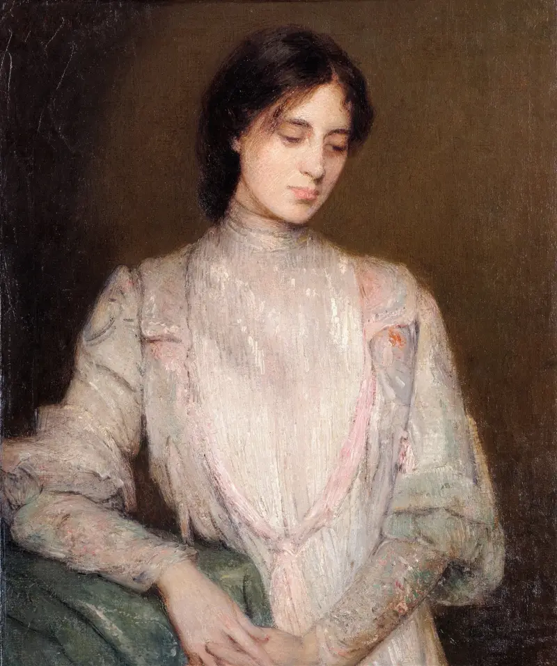 A Gentlewoman av Julian Alden Weir