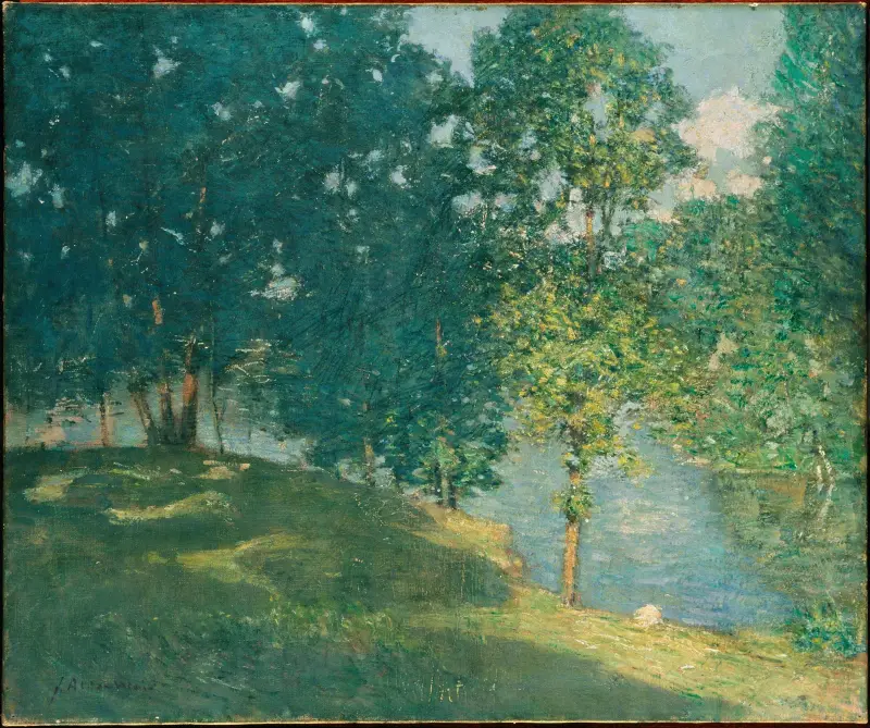 Afternoon by the Pond av Julian Alden Weir