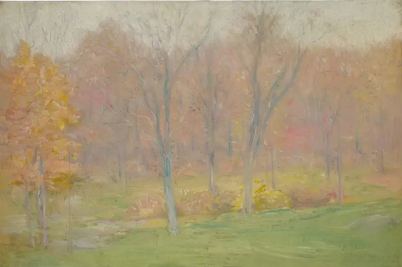 Höstregn av Julian Alden Weir