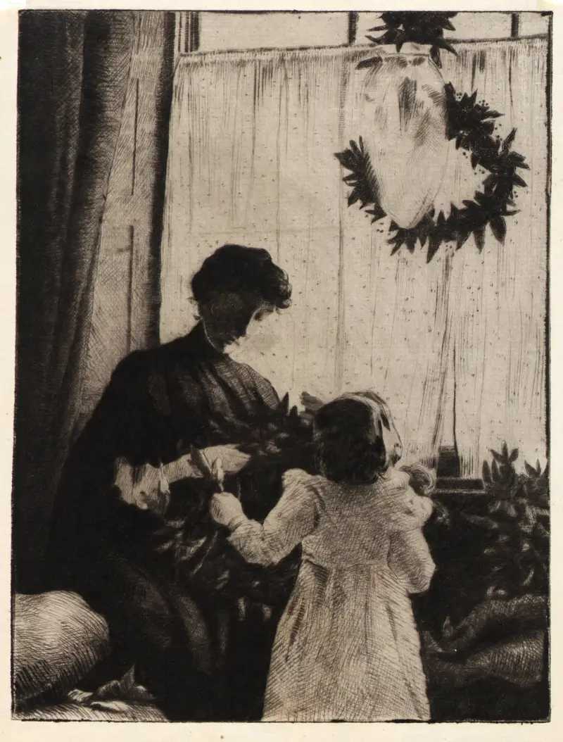 Christmas Greens av Julian Alden Weir