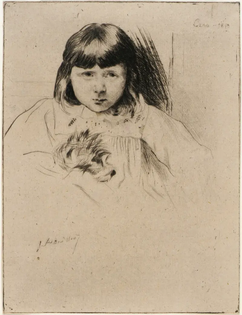 Gyp and the Gipsy av Julian Alden Weir