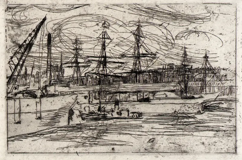 Liverpool Docks av Julian Alden Weir