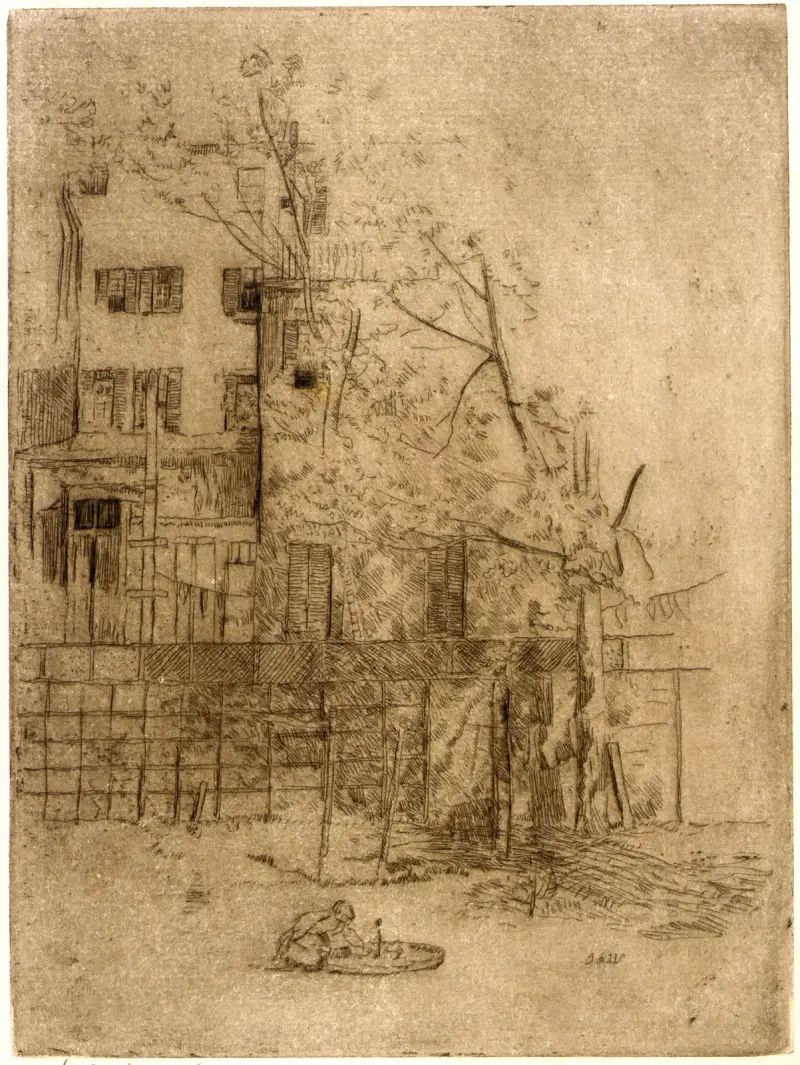 My Back Yard no. 1 av Julian Alden Weir