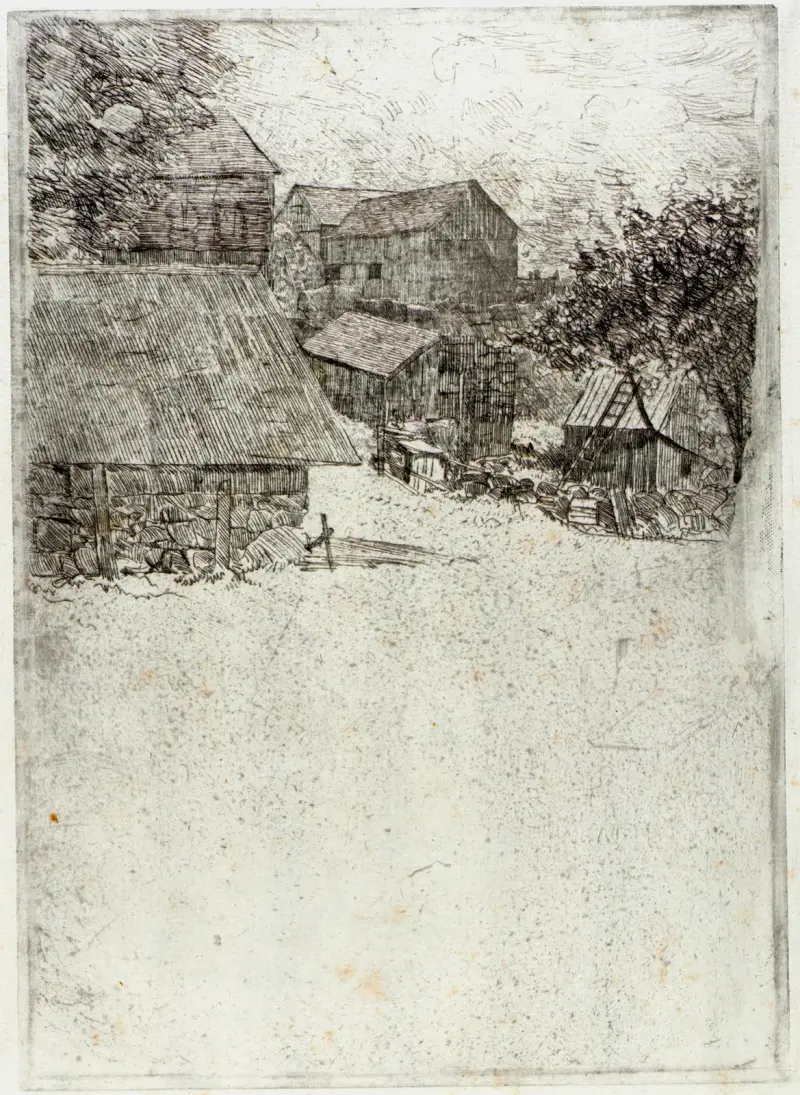Grannens gård av Julian Alden Weir