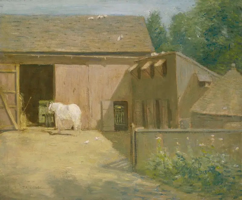 Hof in Neuengland von Julian Alden Weir