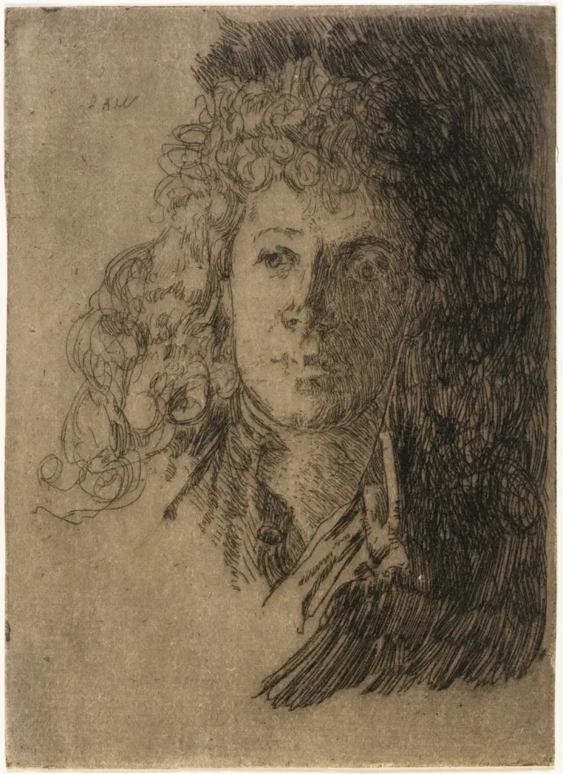 Porträtt av en flicka av Julian Alden Weir