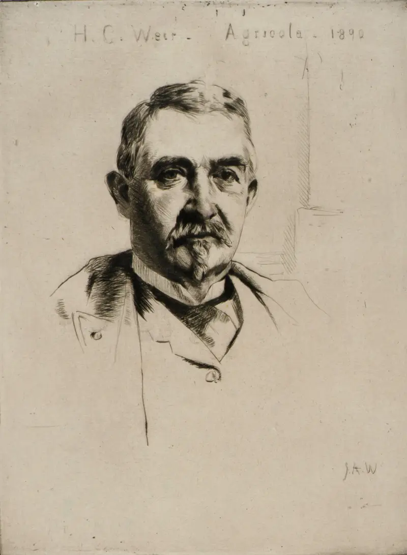 Porträtt av överste H.C. Weir (Agricola) av Julian Alden Weir