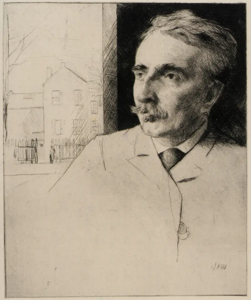 Porträtt av John F. Weir av Julian Alden Weir