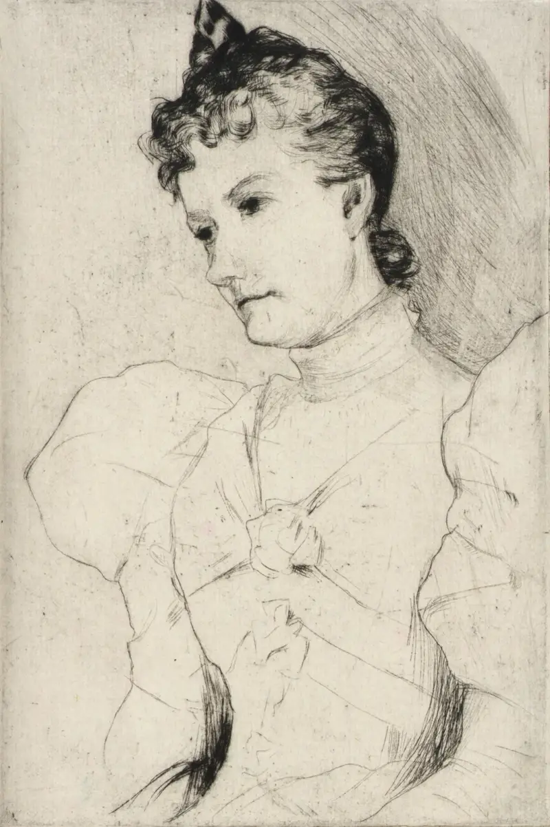 Portrait of Miss Ross av Julian Alden Weir