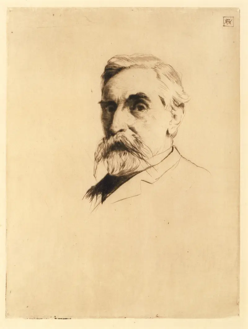 Porträt von Robert Weir von Julian Alden Weir