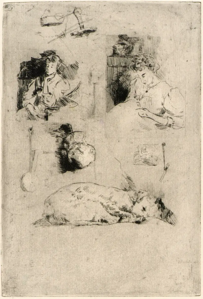 Studier av Julian Alden Weir