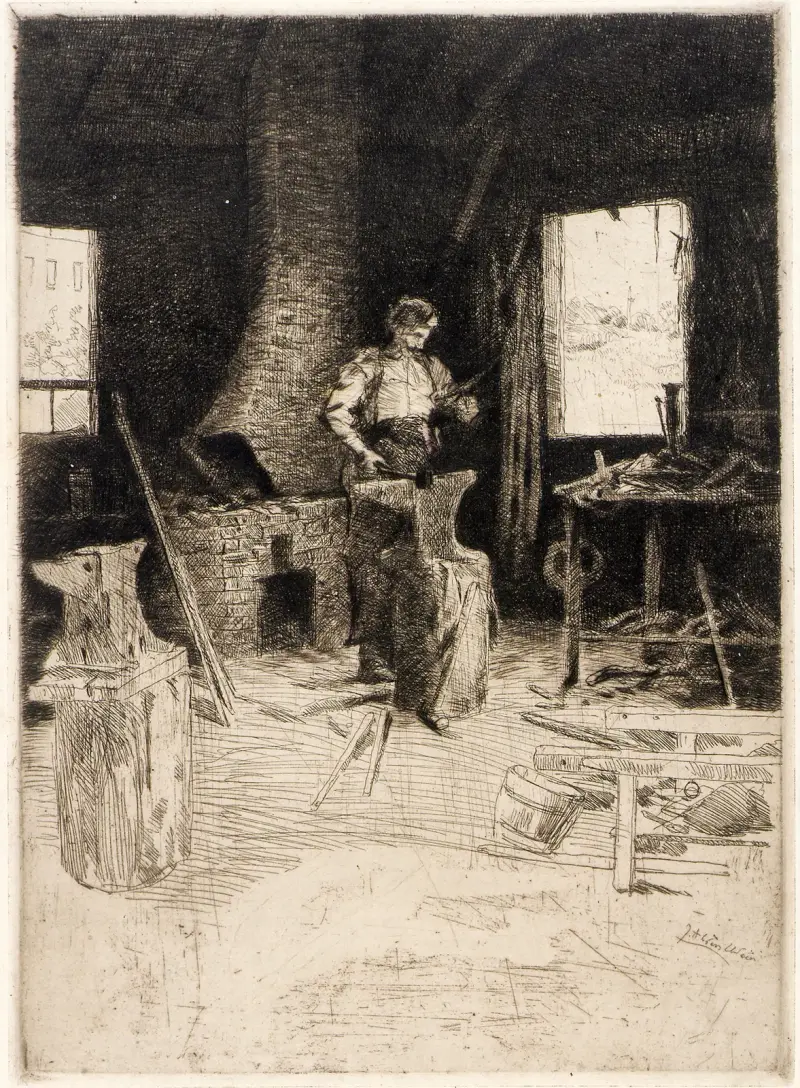 Smedjan av Julian Alden Weir