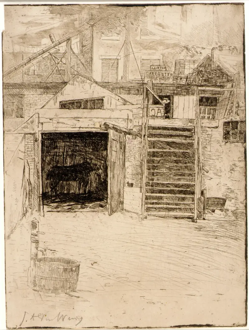 Snickeriverkstaden av Julian Alden Weir