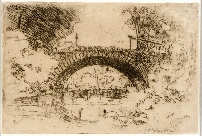 Stenbron av Julian Alden Weir