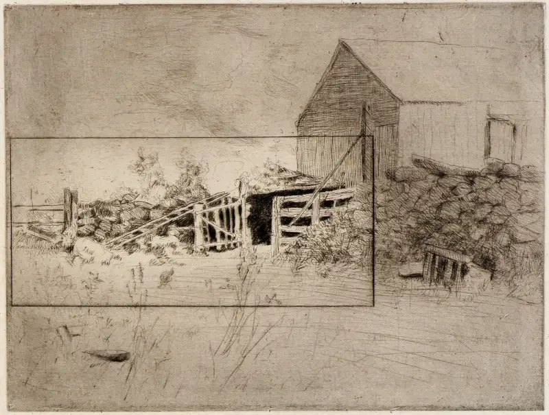 Webbs gård 2 av Julian Alden Weir