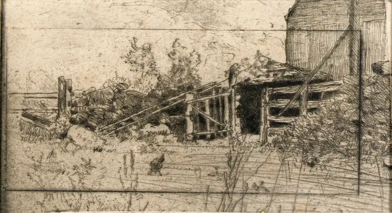 The Webb Farm av Julian Alden Weir