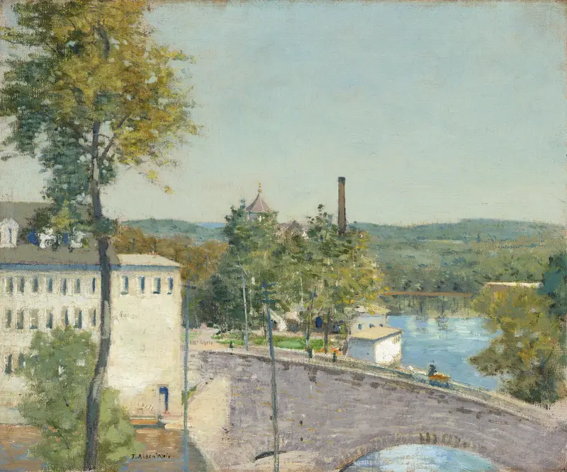 U.S. Thread Company Mills,Willimantic,Connecticut av Julian Alden Weir