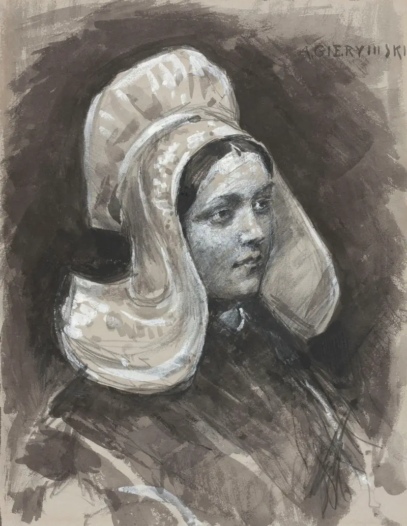 Bretonka, studie, Aleksander Gierymski
