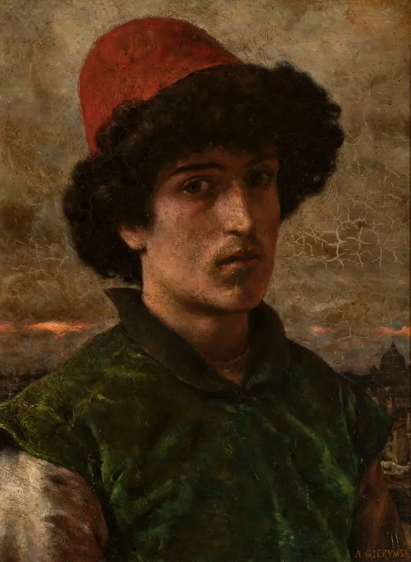 Porträt eines jungen Italieners von Aleksander Gierymski