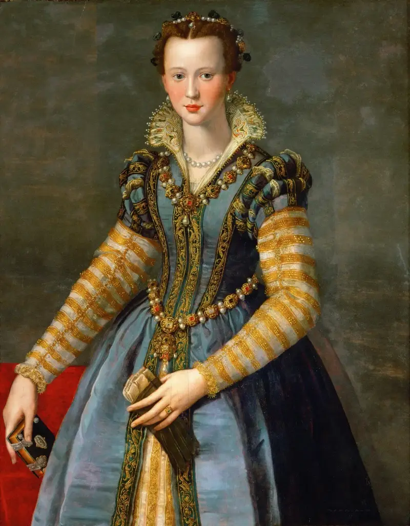 Portrait Of Maria De’ Medici (1540-1557) av Alessandro Allori