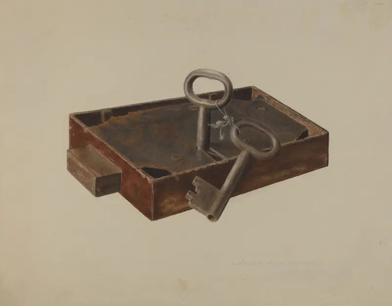 Bar Lock and Keys av Alexander Anderson
