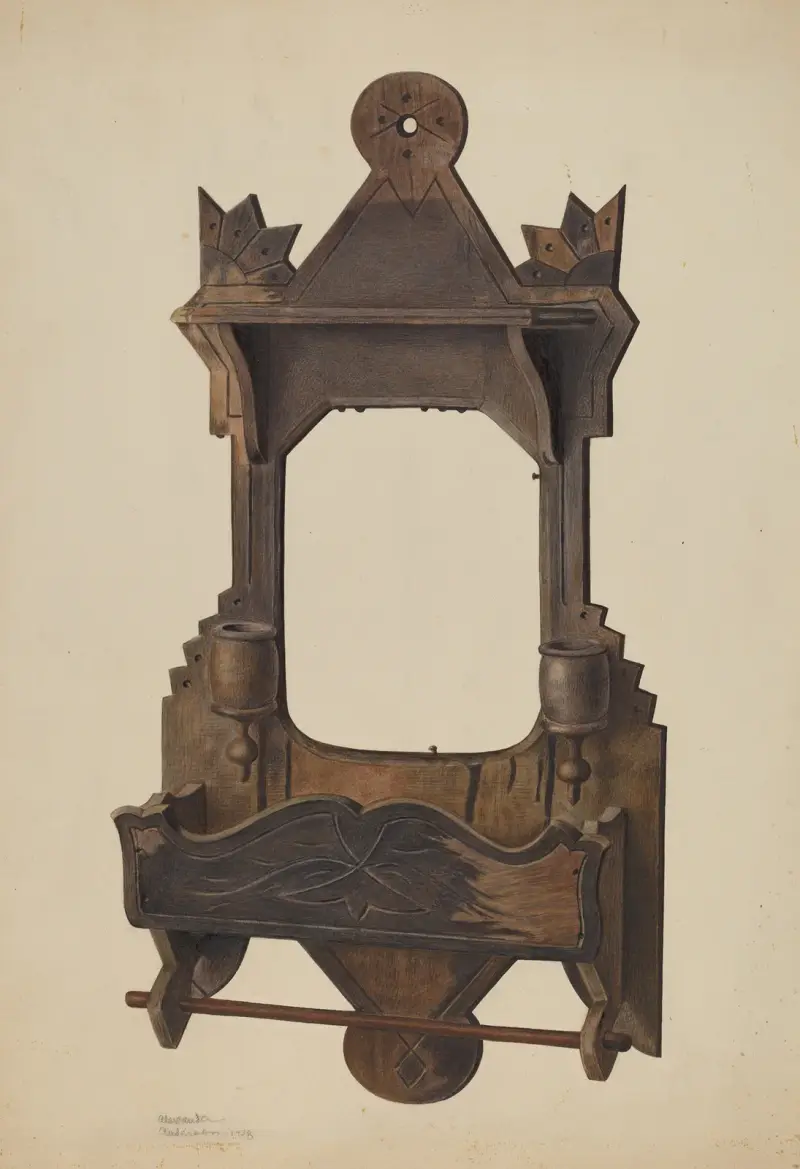 Kamm-Wandvitrine von Alexander Anderson