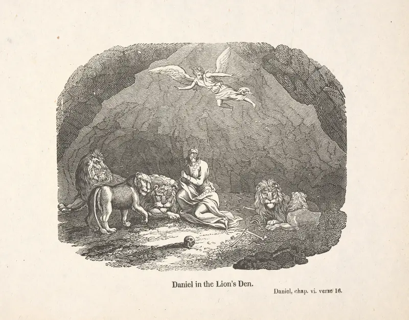Daniel in the lion’s den av Alexander Anderson