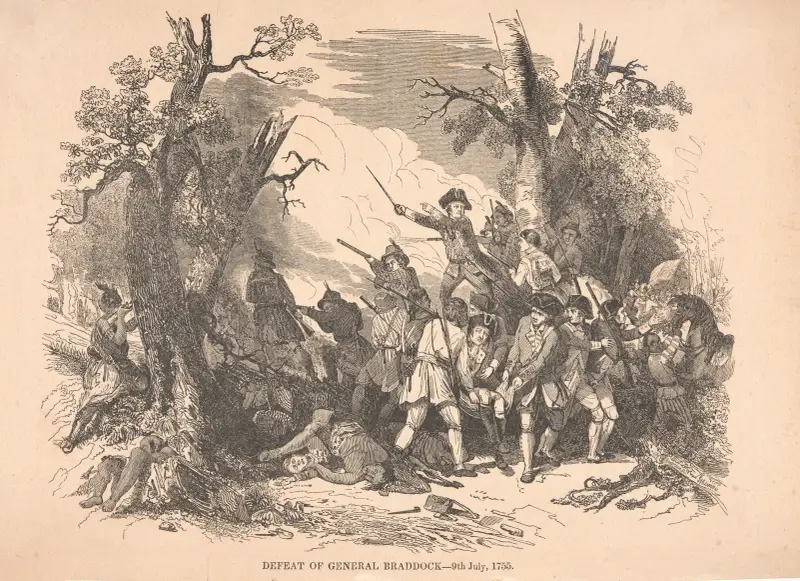 General Braddocks nederlag – 9 juli 1755 av Alexander Anderson